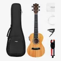 Enya Eut 200A Mahogany 26 Inch Tenor Eq Ukulele With Capo, String , Padded Bag, Belt. 