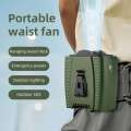 TiasThan Real 10000mAh Portable Waist Rechargeable 3 Speeds Strong Wind,LED Lighting Cooling Hanging Camping Fan &Power Bank. 