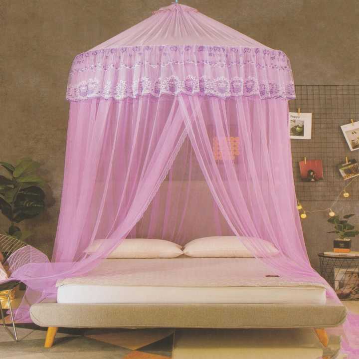 Exclusive Hanging Round Mosquito Net For King/Queen/Double Beds | Keeps ...