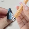 Wenefang 1pc Nail Art Nail Magnetic Stick Cat Eye Magnetic Rod Wooden Handle Fashion Cylindrical UV Gel Magnet Tools Double End Nail Design Tools. 
