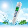 Three in one water quality meter: pH/EC/TEMP portable measurement. 