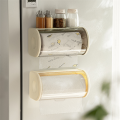 Bathroom Paper Towel Organizer Large Roll Wall Mount Holder with Clear Dustproof Cover Modern Tissue Dispenser Storage B. 