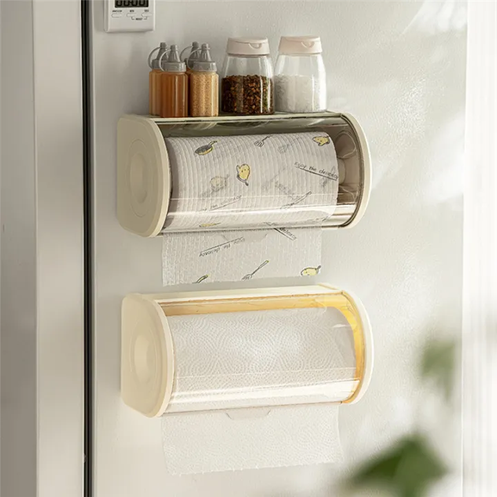 Bathroom%20Paper%20Towel%20Organizer%20Large%20Roll%20Wall%20Mount%20Holder%20with%20Clear%20Dustproof%20Cover%20Modern%20Tissue%20Dispenser%20Storage%20B%20-%20Image%206