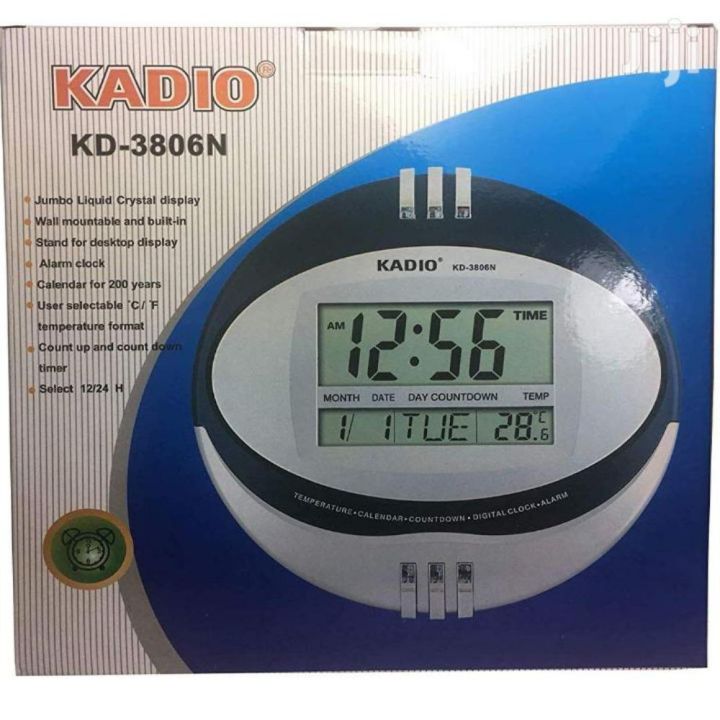 Kadio%20Oval%20Shape%20LCD%20Digital%20Wall%20Clock%20KD-3806N%20-%20Image%203
