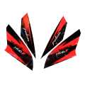 Printed Bajaj Pulsar Side Visor Sticker Set. 