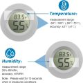 Gauge Round Shape Mini LCD Thermometer Electronic Sensor Mini Size Digital Hygrometer LCD Display Digital Readout Temperature Tester Room Temperature. 