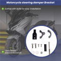 Ktteay Motorcycle Accessories Steering Stabilizer Adjustable Damper Mounting Bracket Kit for Forza350 350 NSS350. 