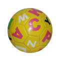 Yellow Alphabet Printed Football. 