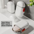 Travel  Plastic Multipurpose Soap Case Air Tight Soap Holder Pack of - (1). 