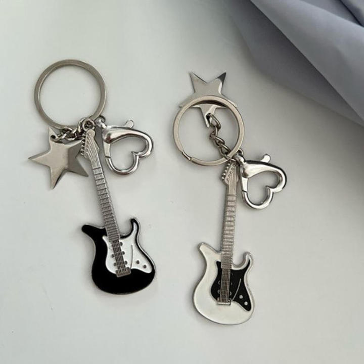 New%20style%20Cool%20Keychain%20Charming%20Female%20Trendy%20Pendant%20Star-shaped%20Guitar%20design%20Retro%20accessories%20for%20Daily%20wear%20Street%20fashion%20-%20Image%204