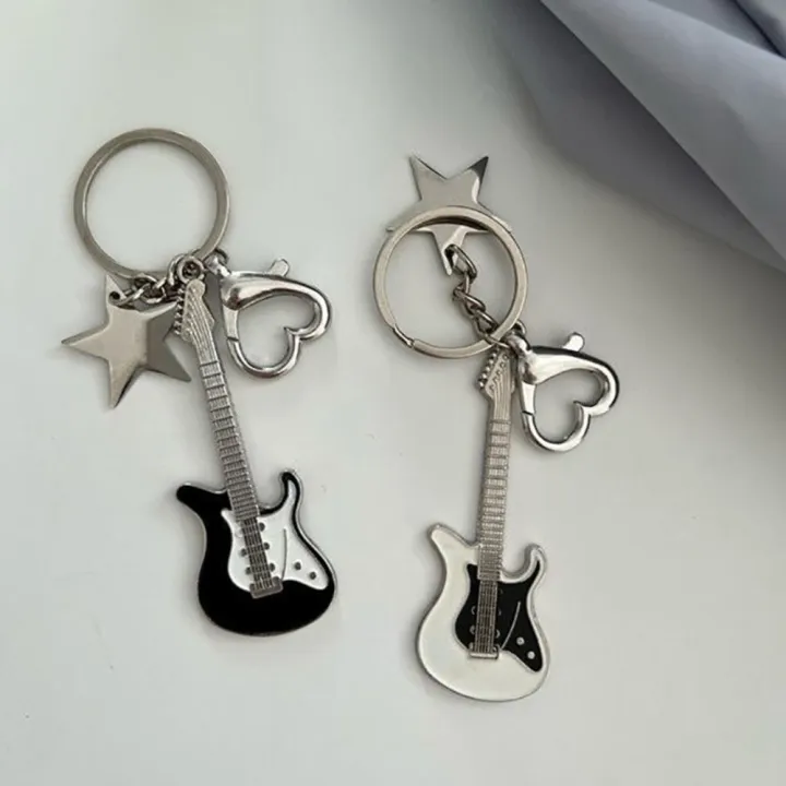 New%20style%20Cool%20Keychain%20Charming%20Female%20Trendy%20Pendant%20Star-shaped%20Guitar%20design%20Retro%20accessories%20for%20Daily%20wear%20Street%20fashion%20-%20Image%204
