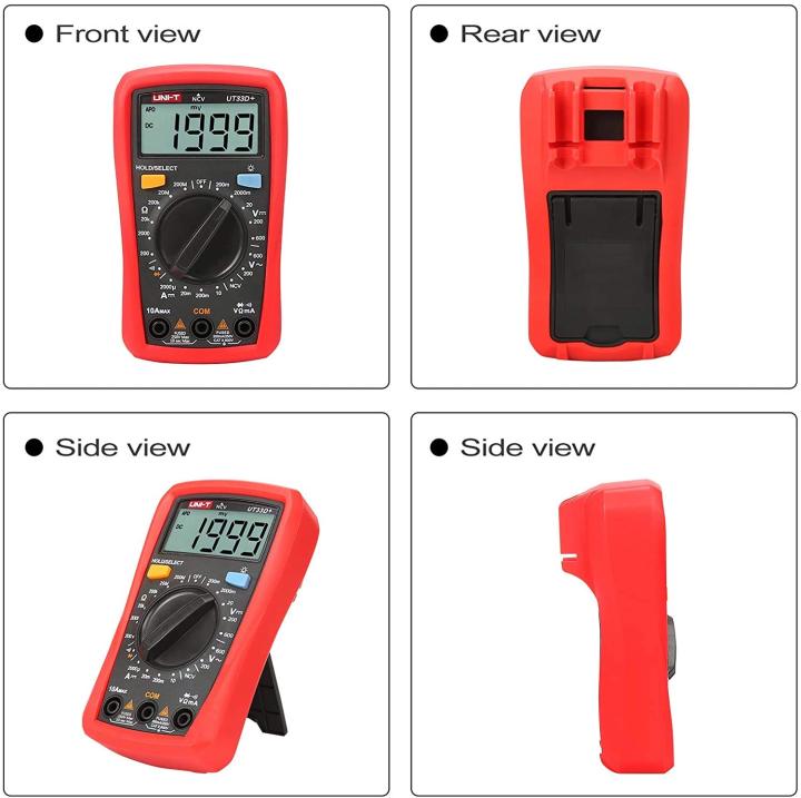 UNI-T%20UT33D+%20Digital%20NVC%20Multimeter%20Voltage%20Current%20Resistance%20Tester%20Buzzer%20LCD%20Backlight%20-%20Image%204