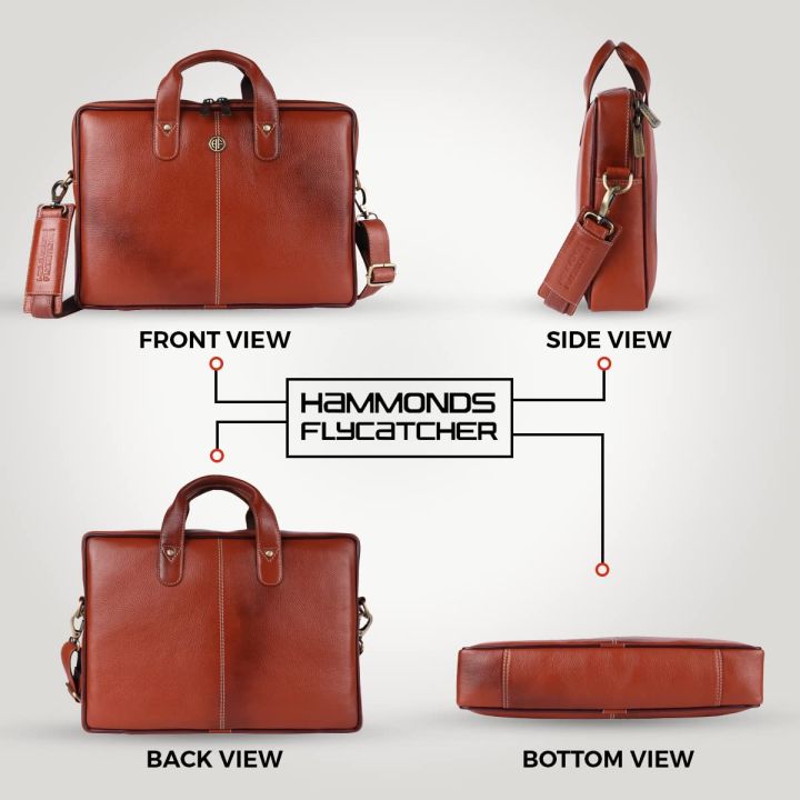 Hammonds%20Flycatcher%20Genuine%20Leather%20Bag%20For%2013%20inch%20Laptop%20-%20Image%204