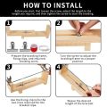 Creative Solid Wood Rope Braiding Tool DIY Adjustable Red Rope Braiding Frame Hand-woven Rope Rack for Bracelet Necklace. 