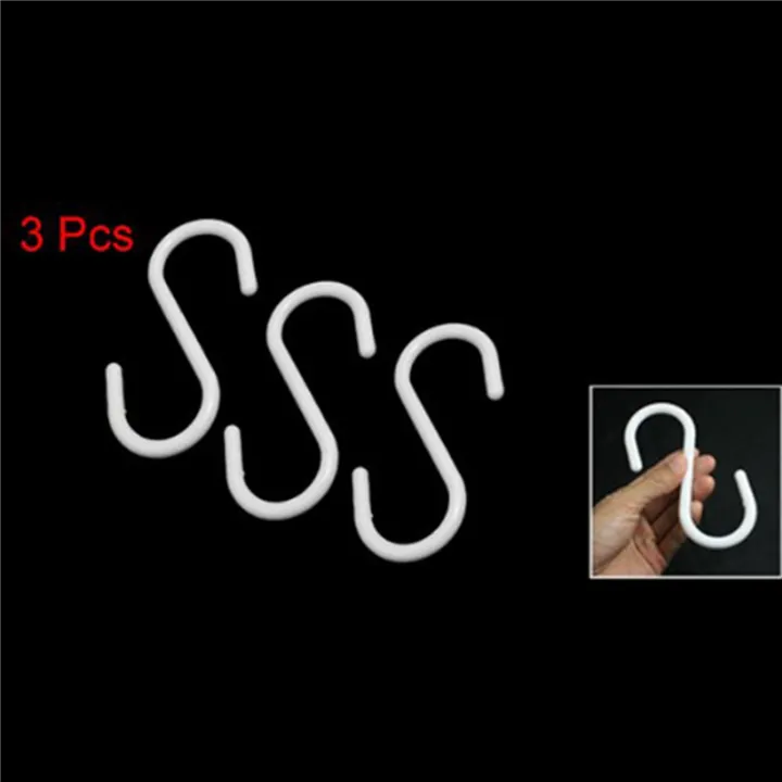 FORIDE%206%20Pcs%20White%20Plastic%20S%20Shaped%20Hanging%20Hooks%20Scarf%20Apparel%20Hangers%20-%20Image%202