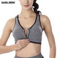 Sports Zipper Push-ups Ladies Ports Bra, Thick Wireless Shockproof Breathable Sports Top, Fitness Gym ,Yoga Sports Bra Top. 