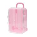 fasdaga 2 Pcs Mini Roller Travel Suitcase Candy Box Personality Wedding Candy Box Luggage Trolley Case Candy Toy Small Storage Box, Blue & Pink. 