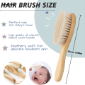 Wenefang Personalized Baby Hairbrushes Custom Birthday Flower with Name Wood Infant Hair Brush Birth/Baptism/Birthday Baby Shower Gifts. 