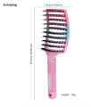 Sutuiying Quality Household Barber Hair Brush Girls Hair Scalp Massage Comb New Women Wet Curly Hair Brush For Salon Hairdressing Styling. 