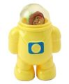 Cutest Stuff Double Blade Astronaut ABS Plastic Pencil Sharpener with Small Erasers for Kids. 