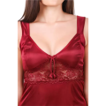 Fancyra Women Satin Solid Nighty Nightwear Set And Wrap Gown Half Sleeve Free Size. 