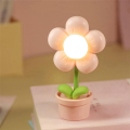 Battery Operated,Bedside Lamp Adjustable Cute Flower Light Kids Bedroom Decor 1 Piece Pink. 
