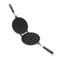 Portable Aluminum Alloy Waffle Baking Mould Pan Heat Resistant Double Sided Waffle Maker Pan Heat Press Plate With Handle Waffle Cake Mould Pot Baking Cooking. 
