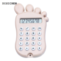 DISICHEN Hot Selling Calculator with High-quality Material Corner Calculator Multifunctional Cute Foot Shape Design Calculator with 8 Digit for Kids. 