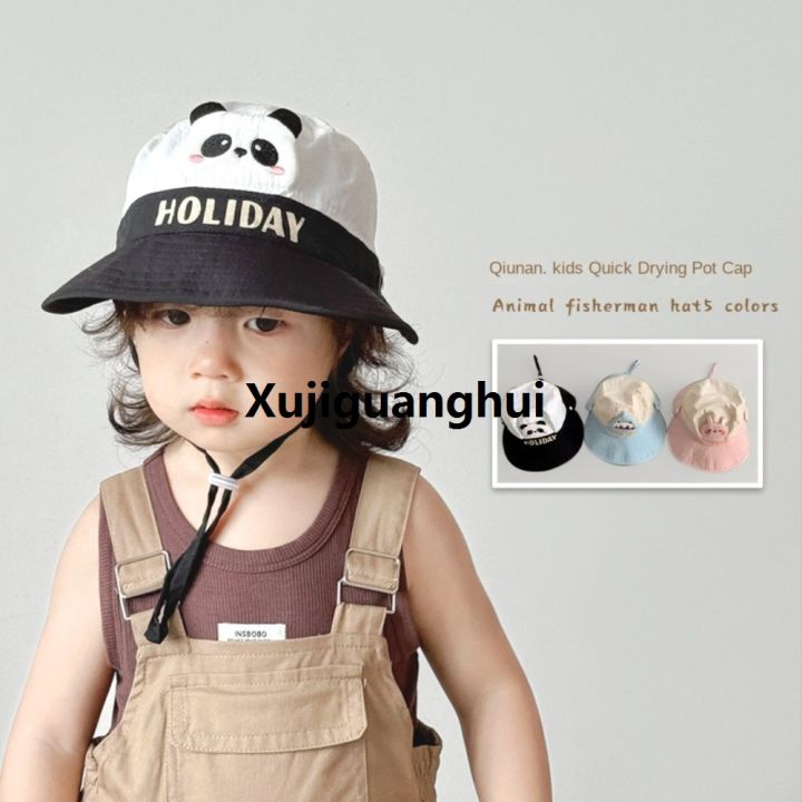 Xujiguanghui%20Casual%20Wide%20Brim%20Peaked%20Cap%20Cartoon%20Animals%20Breathable%20Baby%20Sun%20Protection%20Hat%20Streetwear%20Quick%20Dry%20Children%20Fishman%20Hat%20Boys%20-%20Image%208