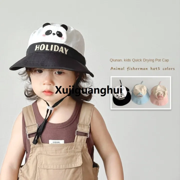 Xujiguanghui%20Casual%20Wide%20Brim%20Peaked%20Cap%20Cartoon%20Animals%20Breathable%20Baby%20Sun%20Protection%20Hat%20Streetwear%20Quick%20Dry%20Children%20Fishman%20Hat%20Boys%20-%20Image%208
