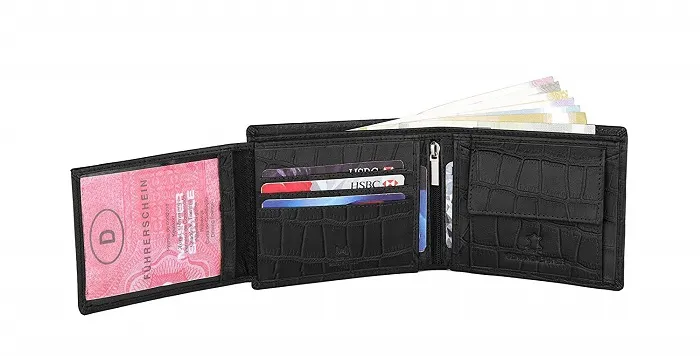 WildHorn%20Nepal%20RFID%20protected%20100%25%20Genuine%20Leather%20Wallet%20(Black%20Croco)%20-%20Image%204