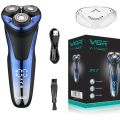 VGR V-306 Electric Shaver And Beard Trimmer IPX7 Fully Waterproof 3 Head Shaver Wet & Dry Rotary Shavers With Pop-up Trimmer Razor. 