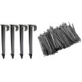 NAMUNY 200Pcs Irrigation Drip Support Stakes 1/4 Inch Tubing Hose with 50Pcs 16mm Garden Hose Bracket Irrigation PVC Pipe. 