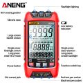 ANENG SZ02 Smart Digital Multimeter Auto Range 9999 Counts NCV Universal Meter Handheld Multifunctional Tester Voltmeter Ammeter with Backlight Flashlight AC/DC Voltage & Current Resistance Capacitance Frequency Temperature Measurement. 