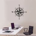 Compass Rose Wall Decal Vinyl Sticker Nautical Wall Art Decor - Directional North South East West. 