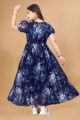 Women's Maxi Dress Long Purple Blue Color Gown Eveningwear. 