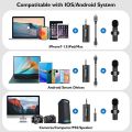 K35 Dual Wireless Microphone for Camera/Computer/Laptop/MacBook/Phone, Lavalier Lapel Microphone Recording Vlogging ASMR Podcast Interview Instagram & YouTube Wireless Mic. 