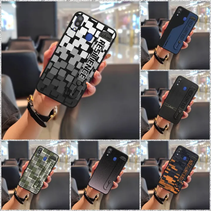 Wrist%20Strap%20Waterproof%20Phone%20Case%20For%20Samsung%20Galaxy%20M20/SM-M205FD%20Simple%20Kickstand%20Phone%20Holder%20Commerce%20Dirt-resistant%20-%20Image%204