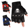 Wenefang Fingerless Male Antiskid Sunscreen Breathable Wear-resistant Riding Gloves, Fishing Climbing Outdoor Sports Bike Gloves for Men. 