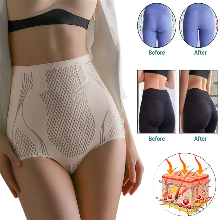 Sales%20promotion%20%E3%80%90Top%20Picks%E3%80%91Ice%20Silk%20Ion%20Fiber%20Repair%20Shaping%20Women%20Tummy%20Control%20Sculpt%20Underwear%20Short%20High%20Waisted%20Body%20Shaper%20Briefs%20Firm%20Pant%20Shapewear%20-%20Image%202