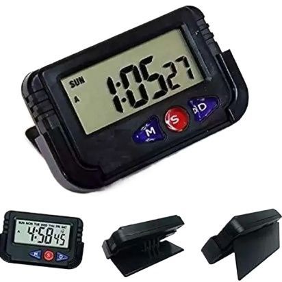 Cloudsale Taksun Ts-613A-2 Car Dashboard Alarm Clock And Stopwatch With Flexible Stand
