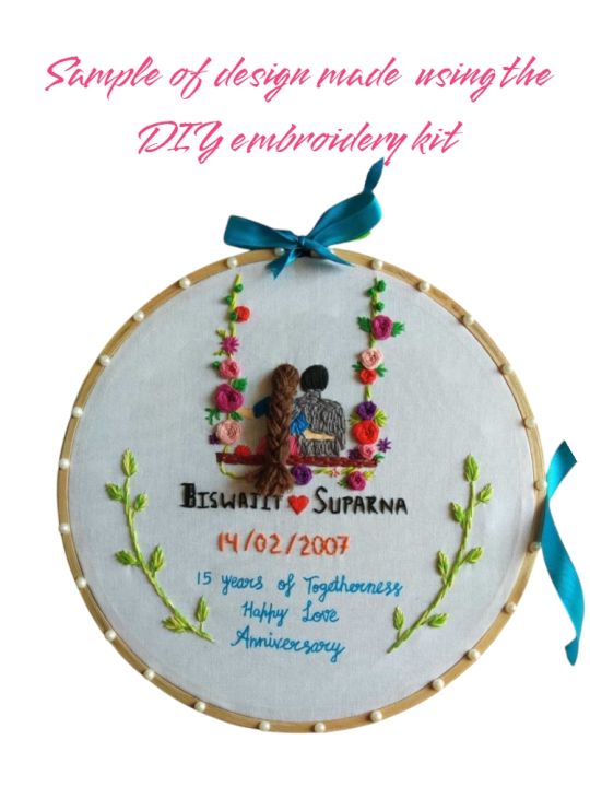 Embroidery%20Kit%20WIth%208%20Inch%20Wooden%20Frame%20-%20Image%203