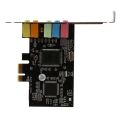 PCIe Sound Card PCI-E X1 CMI8738 Chip 32/64 Bit Sound Card Stereo 5.1 Channel Desktop Built-in Sound Card for PC. 