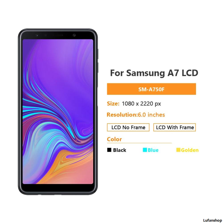 LufanshopLuxury%206.0%7C%20TFT%20Sreen%20For%20Samsung%20Galaxy%20A7%202018%20LCD%20SM-A750F%20A750%20Display%20Touch%20Screen%20Digitizer%20Display%20Replacement%20Part%20A750%20LCD%20-%20Image%202