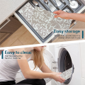 NAMUNY 4 Pack Dish Drying Mat Absorbent Drying Mat Machine Washable Dish Drying Mats for Kitchen Counter Large (Grey Vine). 