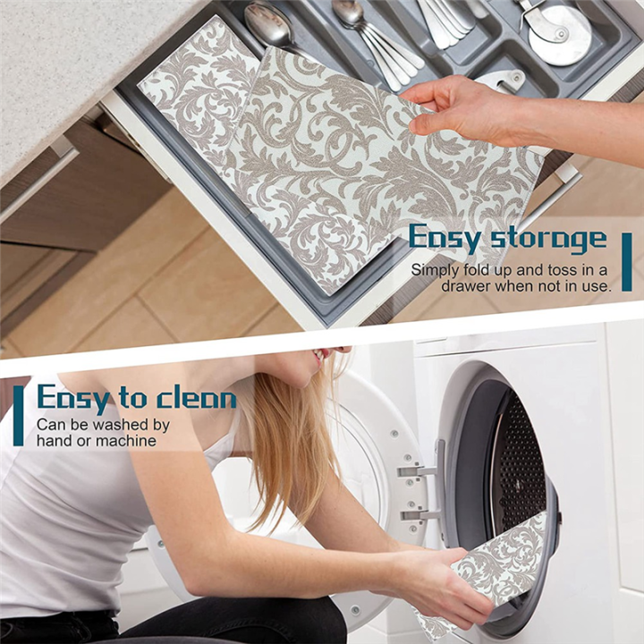 NAMUNY%204%20Pack%20Dish%20Drying%20Mat%20Absorbent%20Drying%20Mat%20Machine%20Washable%20Dish%20Drying%20Mats%20for%20Kitchen%20Counter%20Large%20(Grey%20Vine)%20-%20Image%203