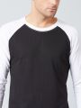 Men's Long Sleeve Baseball T-Shirt. 
