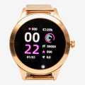 Smart Watch With Golden Strap For Women-KW10 Pro. 