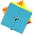 2X2 Cube Multicolored Rubiks Cube. 