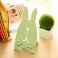 2Pcs Rabbit/Cat Wooden Mobile Phone Stand - Random Color. 